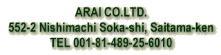 ARAI Co.LTD